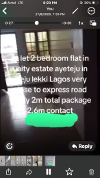 2 bedroom Flat / Apartment for rent Ibeju Lekki Aiyeteju Alatise Ibeju-Lekki Lagos