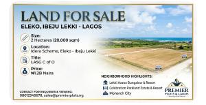 Land for sale Idera Scheme Eleko Junction Ibeju-Lekki Lagos