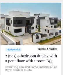 4 bedroom House for sale Royal Gardens Estate Ajah Off Lekki-Epe Expressway Ajah Lagos