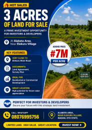 Land for sale Elekuru Moniya Road, Ibadan Oyo State Moniya Ibadan Oyo