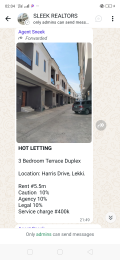 3 bedroom House for rent Harris Drive Lekki Orchid Lekki Lagos