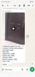4 bedroom House for rent In An Estate Badore Ajah Lagos