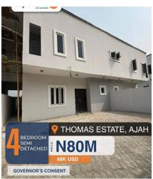 4 bedroom House for sale Thomas estate Ajah Lagos