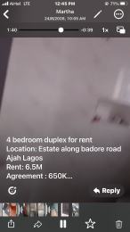 4 bedroom Flat / Apartment for rent Badore Bus Stop Badore Ajah Lagos