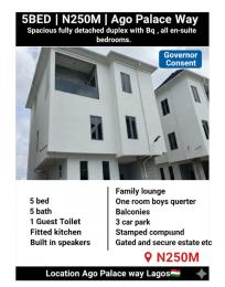 5 bedroom House for sale Ago Palace Road Devine Estate, Ago palace Okota Lagos