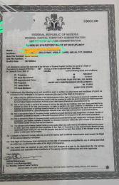Land for sale Katampe Abuja