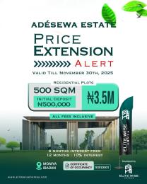 Land for sale Moniya Akinyele Oyo
