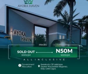 Land for sale Beside Eleganza Iberekodo Ibeju-Lekki Lagos