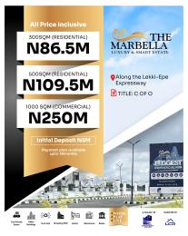 Land for sale Marbella Luxury And Smart Estate Along Lekki Axis Eleko Ibeju-Lekki Lagos