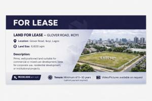 Land for rent Glover Road Ikoyi Lagos