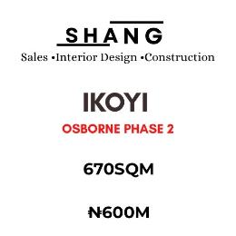 Land for sale Osborne Phase 2 Ikoyi Lagos