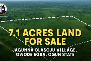 Land for sale Jagunna Olasoju Village, Owode Egba, Obafemi Owode Obafemi Owode Ogun