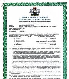 Land for sale Dape Abuja