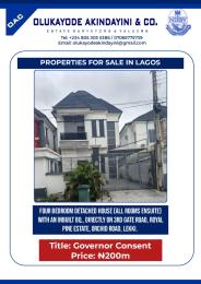 4 bedroom House for sale Orchid Orchid Lekki Lagos