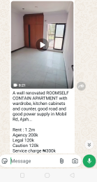 1 bedroom Flat / Apartment for rent Mobile Road Mobil Road Ajah Lagos