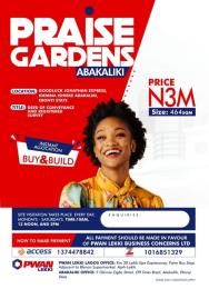 Land for sale Goodluck Jonathan Express Idembia Isieke Abakaliki Ebonyi