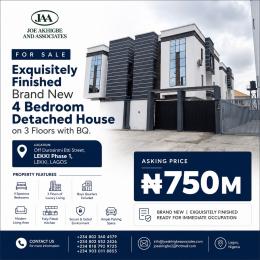 4 bedroom House for sale Off Durosinmi Etti Street,lekki Phase 1,lekki,lagos Lekki Phase 1 Lekki Lagos