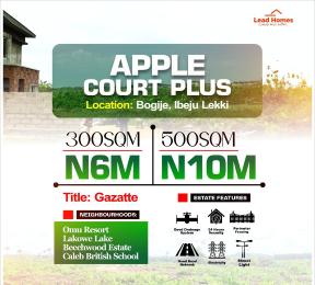 Land for sale Bogije/ Apple Court Plus/ Beachwood Estate Bogije Sangotedo Lagos