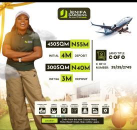 Land for sale Eleko Beach Road/ Jenifa Gardens/ New Coastal Road Eleko Ibeju-Lekki Lagos