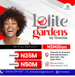 Land for sale Aiyetoro Housing Scheme ) Lolite Estate/ Along The Lekki Epe Expressway Free Trade Zone Ibeju-Lekki Lagos