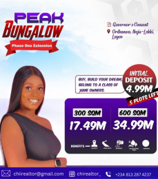 Land for sale Oribanwa/peak Bungalow Phase One Extension/ Ajah Lagos