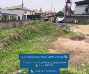 Land for sale Awuse Estate Opebi Ikeja Lagos