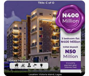 3 bedroom Flat / Apartment for sale By Ligali Ayorinde, Victoria Island Lagos