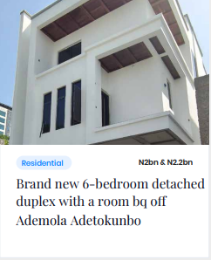 6 bedroom House for sale Off Ademola Adetokunbo Victoria Island Lagos