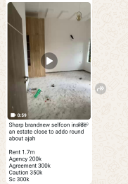 1 bedroom Flat / Apartment for rent Close To Ado Roundabout Badore Ajah Lagos
