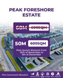 Land for sale Peak Foreshore Estate Sangotedo Ajah Lagos