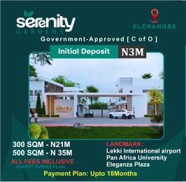 Land for sale Eleranigbe Ibeju-Lekki Lagos