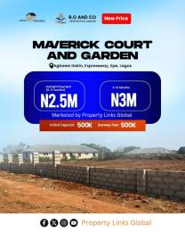 Land for sale Mavericks Court Estate Close To Caleb University And Fashola Estate Epe Road Epe Lagos