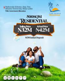 Land for sale Iberokodo Scheme Opposite Pan Atlantic University And Close To International Airport With Tilted Government Allocation And (c Of O)flexible Payment Plan Available Eleranigbe Ibeju-Lekki Lagos