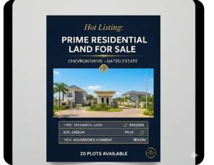 Land for sale Chevron Drive Lekki Lagos Chevron Lekki Lagos