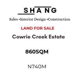 Land for sale Cowrie Creek Estate, Ikate Lekki Lagos