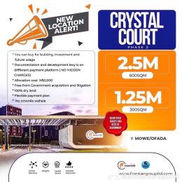 Land for sale Ofada Town. Mowe Obafemi Owode Ogun