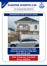 4 bedroom House for sale Ikota Gra Ikota Lekki Lagos