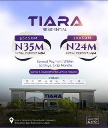 Land for sale Tiara Estate Along Lekki Epe Expressway Eleranigbe Ibeju-Lekki Lagos
