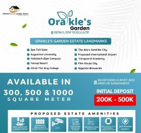 Land for sale Orakle's Garden Estate In Isiwo Epe Tollgate Expressway Ijebu Ode Close To International Airport And Alaro City Nigeria Breweries Epe Lagos