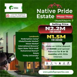 Land for sale Ofada Obafemi Owode Ogun