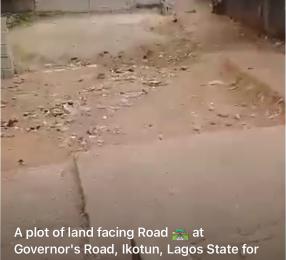 Land for sale Governors road Ikotun/Igando Lagos