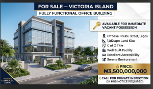 Commercial Property for sale Saka Tinubu Victoria Island Lagos