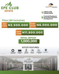 Land for sale Epe Club Estate Close To International Airport And Lekki Free Trade Zone With Alaro City Epe Lagos