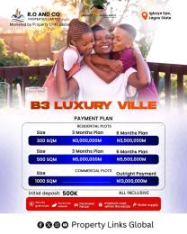 Land for sale B4 Luxury Ville Estate Close To Alaro City And Atlantic University, Lekki Free Trade Zone With Dangote Refinery Epe Road Epe Lagos