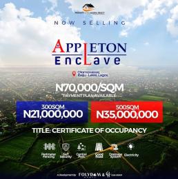 Land for sale Appleton Estate In Ibeju Lekki Residential And Commercial Homes Very Close To International Airport And Atlantic University Lekki Free Trade Zone Eluju Ibeju-Lekki Lagos