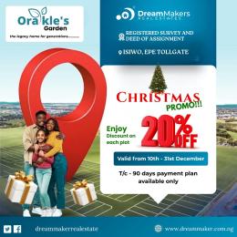 Land for sale Ibeju Ode Epe Expressway,close To Lagos State University Campus Epe Lagos