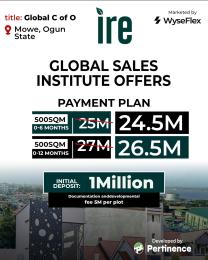 Land for sale Mowe Obafemi Owode Ogun
