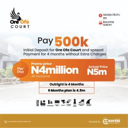 Land for sale Ketu Epe Lagos