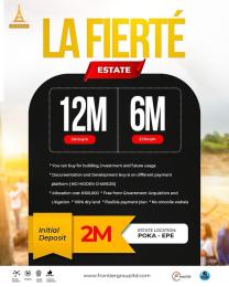 Land for sale La Fierte Estate, Poka, Epe. After Itura City Estate. Epe Road Epe Lagos