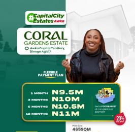 Land for sale Enugwu Agidi, Njikoka Lga/ Coral Garden Estate/3 Minutes Drive To Federal Min. Of Water Resources; Anambra/imo River Basin Development, Enugwu Agidi. Anambra Anambra